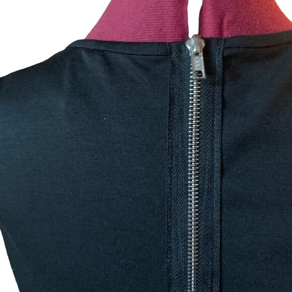 PURE AND SIMPLE - Black Peplum Tank Top with lace and back zip - Medium - Picture 6 of 10